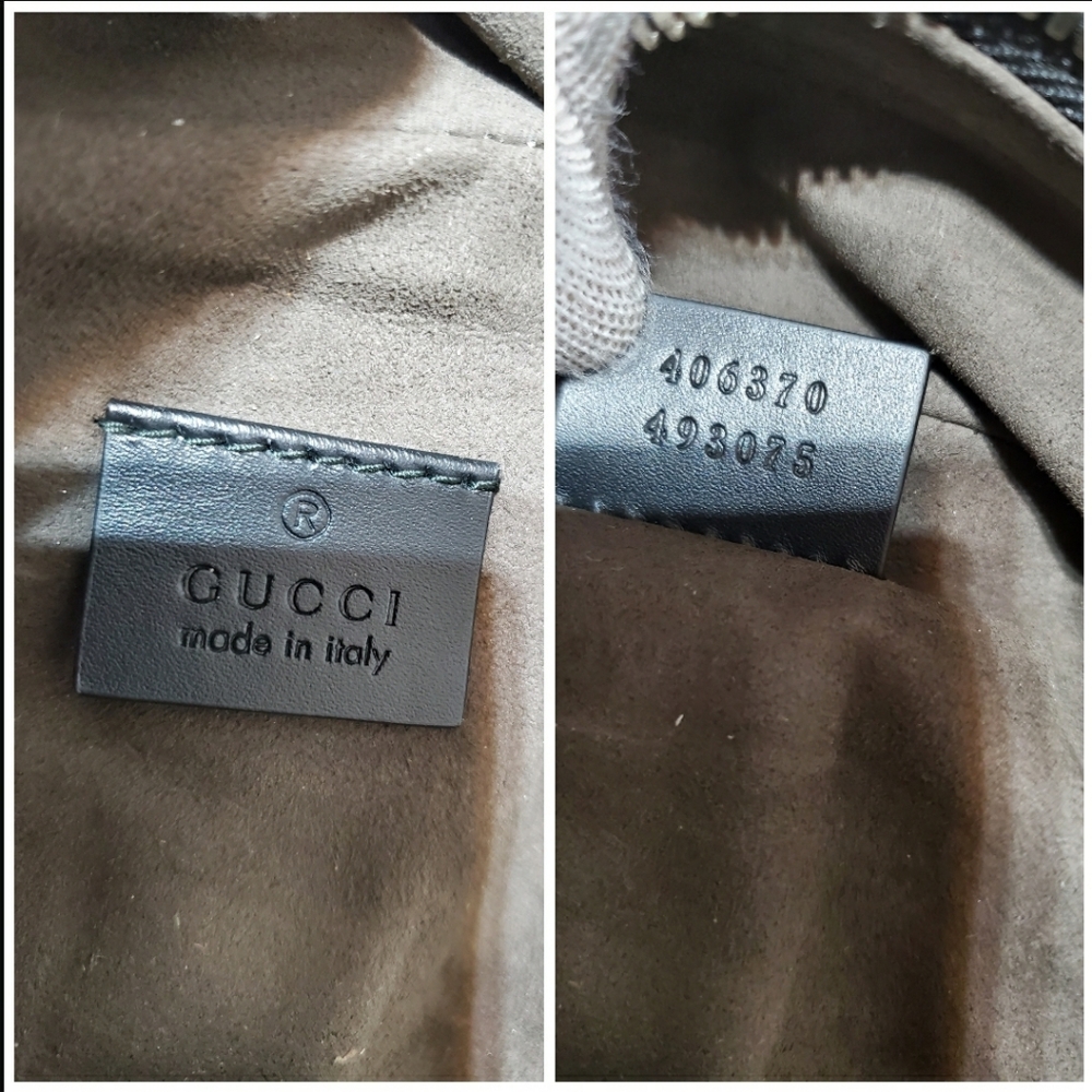 Gucci Black Signature Leather Backpack - Picture 3 of 12
